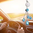 thumbnail image 4 of Colgante De Cristal Para Espejo Retrovisor De Coche, Decoración De Abalorio De Bola De Cristal Para Coche, Accesorios Ostentosos Para Coche Para Mujer, Decoración Interior De Coche Vogacara VI012036-02, 4 of 6
