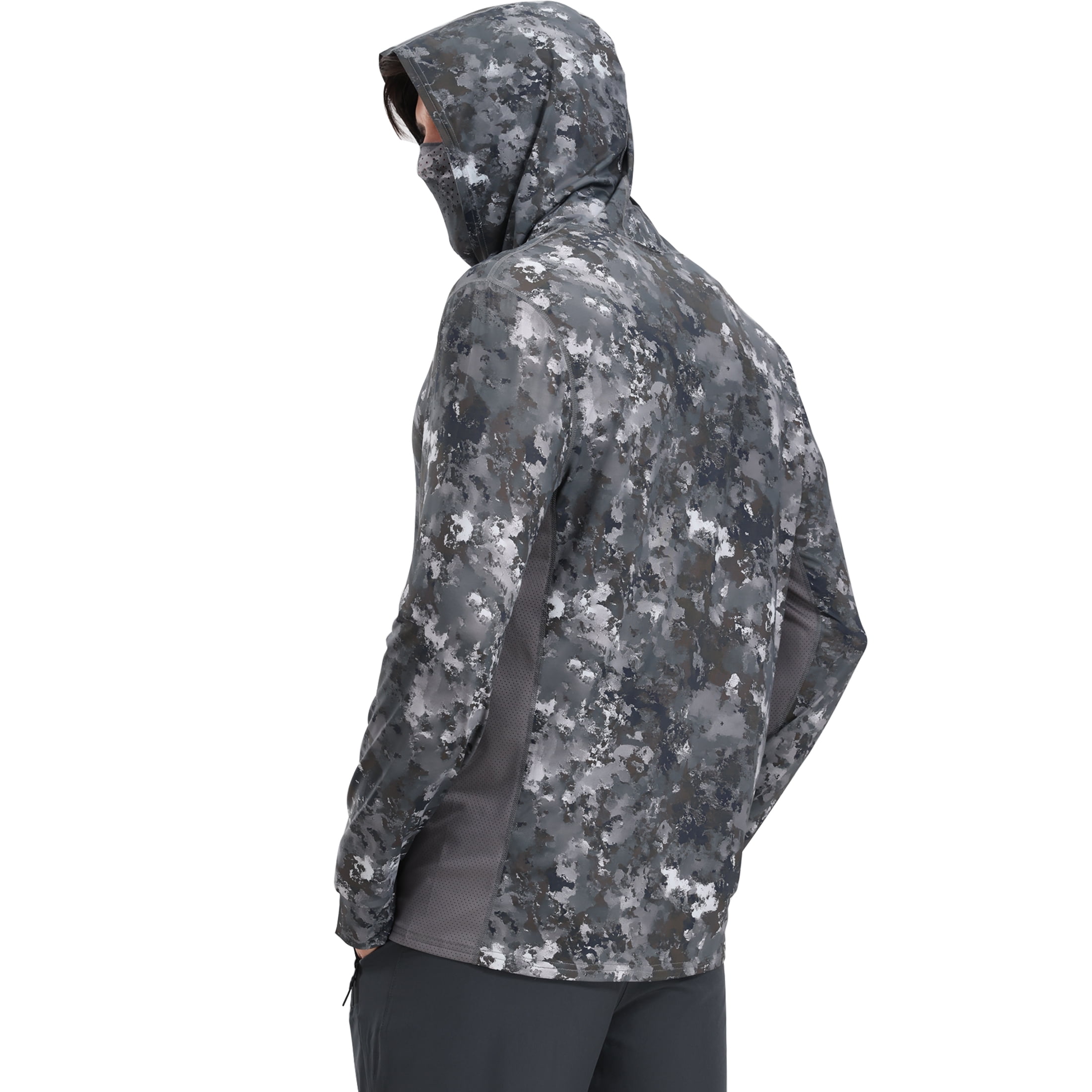 RPOVIG Camo Hunting Long-Sleeve Hooded Sweatshirt for Men UPF 50+ Fishing Hiking Camp Shirt,S-3XL