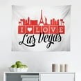 thumbnail image 1 of Las Vegas Tapestry, Colorful Elements of Vegas Entertaintment Monochrome Buildings Sax and Bar Signs, Fabric Wall Hanging Decor for Bedroom Living Room Dorm, 2 Sizes, Multicolor, by Ambesonne, 1 of 1