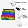 thumbnail image 6 of Bingfone Colorful Glitter Rainbow Men's Underwear - Casual Stretch Boxer Briefs-XX-Large, 6 of 7