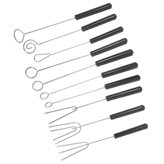 HAKIDZEL 10Pcs Cheese Dipping Forks for Making Dipping Nuts Fruits and Candies Set