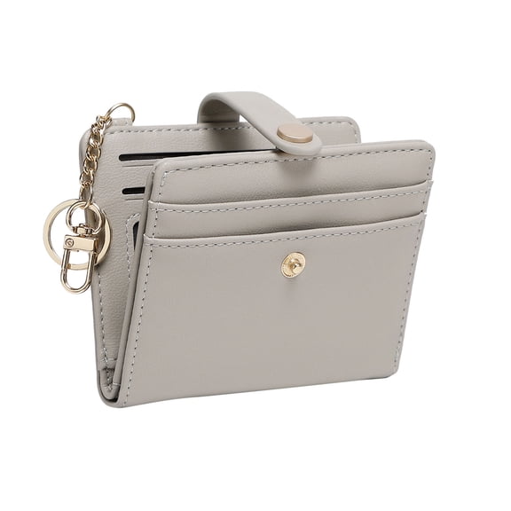 Kcolen Slim Women's Bifold Wallet Compact Credit Card Holder with Zipper Pocket and ID Window for Daily Use