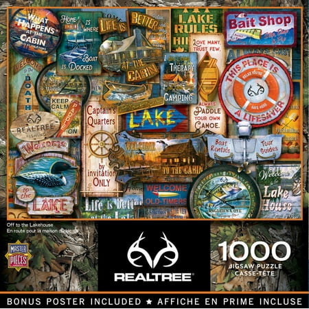 MasterPieces 1000 Piece Puzzle - Off to the Lakehouse - 19.25"x26.75"
