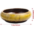 thumbnail image 5 of Ceramic Round Glazed Succulent Planter with Drainage Hole, Yellow, 5 of 8