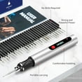 thumbnail image 4 of Electric Engraving Pen with 30 Bits, Portable Engraving Pen Tool Kits, DIY Rechargeable Engraving Machine for Jewelry Wood Glass Stone Carving, Gray, 4 of 6