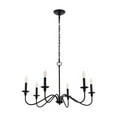 thumbnail image 6 of Rohan 30 inch chandelier in matte black, 6 of 10