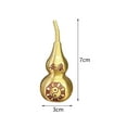 thumbnail image 4 of Guan Yin Sculpture Brass Gourd Ornament Feng Shui Statue Compact Size Ideal for Bookshelf Cabinet Desktop Display, 4 of 8