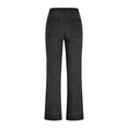 thumbnail image 5 of YIFUNIN Women's Slim Fit Slightly Flared Long Pants, Fashion Casual Jeans for Retro Style, Stretchy Comfortable Denim Trousers,Black S, 5 of 6