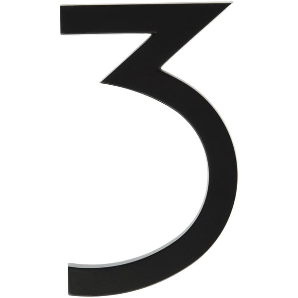 Hy-Ko Products Fm-6/3 Casa flotante número 3 (tres) 6 pulgadas de alto negro 1 pieza