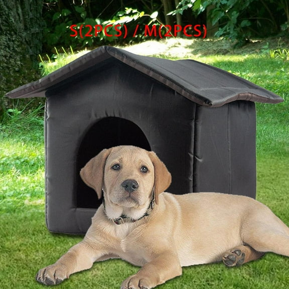 4Pcs Portable Stray Cats Shelter Weatherproof Outdoor Feral Cats Warm House