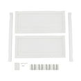 thumbnail image 5 of White Wood Swinging Door Wall-Mounted Double Half Cafe Doors Saloon Bar W/ Hinge, 5 of 18