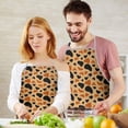 thumbnail image 5 of Leopard Print Adjustable Waterproof Apron for Adults 33x27 Inch – Cooking Apron with 2 Large Pockets, Durable Polyester Bib for Kitchen, Baking, BBQ, and Home Use, 5 of 6