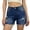 Dark blue, variant on Shorts Womens High Waisted Summer Casual Stretchy Denim Hot Short with Pockets Dark Blue XL