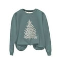 thumbnail image 4 of Antqov Sweatshirt for Women, Crewneck Pullover Christmas Print Oversized Long Sleeve Shirts, Fall Winter Party Fashion Funny Comfy Casual Sweatshirts, 4 of 6
