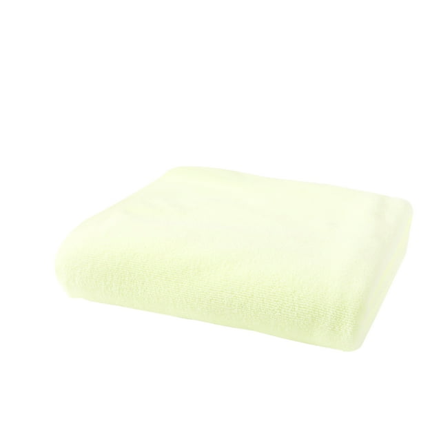 Toallas de microfibra suave de 70x140 cm Toalla de baño de secado rápido grande para spa Playa Natación Camping (amarillo claro)