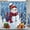 Color 1, variant on SPXUBZ Christmas Snowman Polyester Shower Curtain for Winter Holiday Bathroom Decorations 72x72 inch