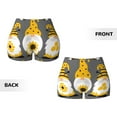 thumbnail image 5 of Lsque Bee Kind Pattern High Waisted Biker Shorts for Women-Tummy Control Fitness Athletic Workout Running Yoga Gym Shorts,Moisture-Wicking-XX-Large, 5 of 9
