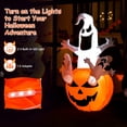 thumbnail image 2 of EIMELI Halloween Inflatable Ghost Pumpkin-Halloween Blow Up Yard Decoration, 2 of 4