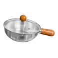 thumbnail image 4 of Luzkey Casserole en Acier Inoxydable Chauffe-Beurre Petite Marmite Multifonctionnelle Ronde Pot à Lait Chaud avec Couvercle pour Véhicule Récréatif Maison Camping Voyage 600ml, 4 of 8