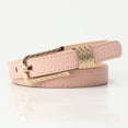 thumbnail image 2 of Elegant Women's Reversible Leather Belt with Classic Alloy Buckle for Everyday Casual Wear and Denim Styling, 2 of 3