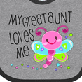 thumbnail image 4 of Inktastic My Great Aunt Loves Me Cute Dragonfly Boys or Girls Baby Bib, 4 of 4