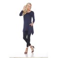 thumbnail image 2 of (navy, l) - Women's Solid Colour Tunic Top, 2 of 5