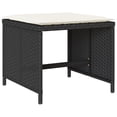 thumbnail image 2 of vidaXL 17 Piece Garden Dining Set with Cushions Black Poly Rattan, 2 of 5