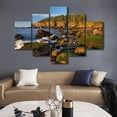 thumbnail image 3 of TISHIRON 5PCS Framed Natural Landscape Theme Canvas Wall Art Set,60"x40" Acadia National Park Wall Canvas Art Decor, 3 of 7
