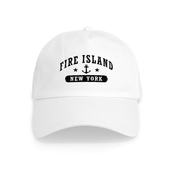 CafePress - Fire Island NY Cap - Adjustable 100% Brushed Unisex Casual Cotton Baseball Cap, Beige, 1