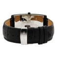 thumbnail image 3 of Men's Aristocrat IP Black Curved Rectangular Stainless Watch with Black Dial, 3 of 3