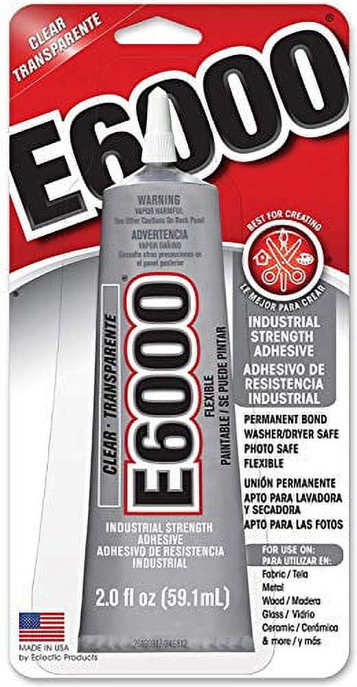 E6000 Plus, Industrial Strength Glue Adhesive, Odor Free (1.9 Oz) 