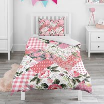 Pioneer Flower Duvet Cover and Pillowcase Set for Single Bedding, Bedroom Accessories for Kids Teens