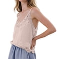 thumbnail image 5 of Delayuji Women's Lace Camisole Tops V Neck Spaghetti Strap Going Out Tops Summer Loungewear Camisole Babydoll Shirts, 5 of 6