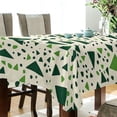 thumbnail image 5 of Yayeee Tablecloths 54" x 54" Rectangle Wrinkle Resistant Party Table Cover, Green Triangles Pattern, 5 of 8