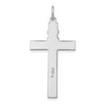 thumbnail image 3 of Sterling Silver Platinum-plated & Gold-tone Rosary on Cross Pendant QC8259, 3 of 4