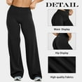 thumbnail image 5 of OQQ Yoga Pants Women High Waist Stretch Casual Soft Straight Leg Bottoms, 5 of 7