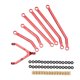 thumbnail image 1 of Linkage Tie Rod Kit Aluminum Alloy Pull Rods High Clearance Rubber Rings for 1/24 Model Car Modification ANGGREK Otros, 1 of 8