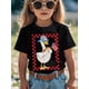 thumbnail image 1 of 4th of July Patriotic Youngsters Boys' T-Shirt - Cute American Goose with US Flag Fashion Glasses Graphic, Red White & Blue Checkered Print Short Sleeve Round Neck Casual Summer Top, 1 of 6