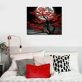 thumbnail image 3 of PRATYUS Canvas Wall Art Picture 20x16in for Living Room Bedroom Home Decor Fall Red Flower Tree 20x16in, 3 of 3