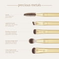 thumbnail image 5 of EcoTools Precious Metals Brightening Eye Kit, Makeup Brushes for Eyeshadow, 5 Piece Set, 5 of 14