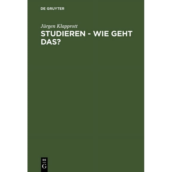 Studieren - wie geht das?, (Hardcover)