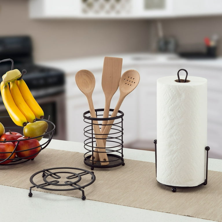 Paper Towel Holder Organization Non Slip Kitchen Paper Towel Holder Stand  Countertop Toilet Paper Holder for Dining Room Kitchen