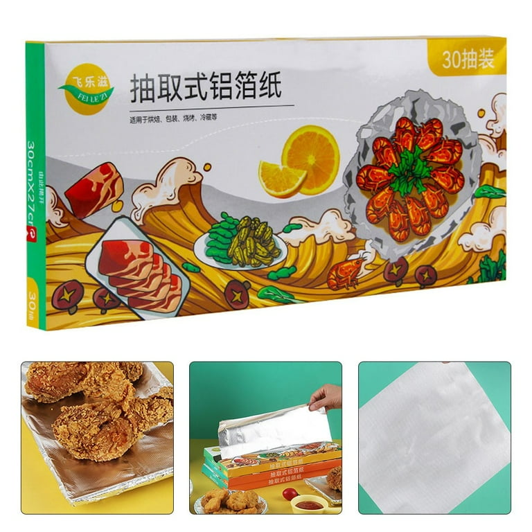 Aluminum Foil Sheets - Aluminum Metal Tin Foil Paper for Storing, Cooking Food - Premium Aluminum Foil Wraps - Single Foil Sheets 7.87 inch x 11.8