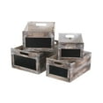 thumbnail image 2 of Cyprian Set of 4 Wood Crates with Chalkboard, 2 of 6