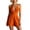 Orange, variant on Tqcoqu Women's Halter Neck Deep V Tie Back Romper With Pockets,Backless Waistband Summer Casual Short Romper,Black Women's S-XXL