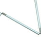 thumbnail image 4 of Bastón plegable de aluminio blanco para personas ciegas y con discapacidad visual (6 secciones plegables) (125 cm (49,2 pulgadas), mango azul), 4 of 5