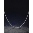 thumbnail image 5 of Collar de cadena de serpiente de plata de ley 925 Yashi simple 1 mm para regalo unisex, 5 of 5