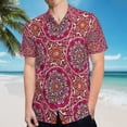 thumbnail image 5 of High Quality Hawaiian Shirts for Men Short Sleeve Aloha Beach Shirt Floral Summer Casual Button Down Shirts Blouses K48LTB, 5 of 7