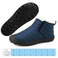 thumbnail image 2 of Botas de nieve Hombre Botines impermeables Forro de piel ligero (42 ) Azul, 2 of 9