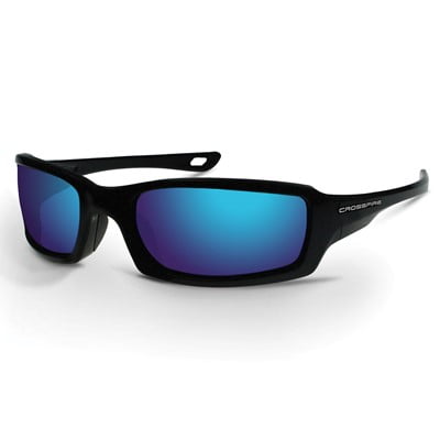 

Crossfire M6A Blue Mirrored Lens & Metallic Blue Frame Safety Glasses - (4 Pairs)